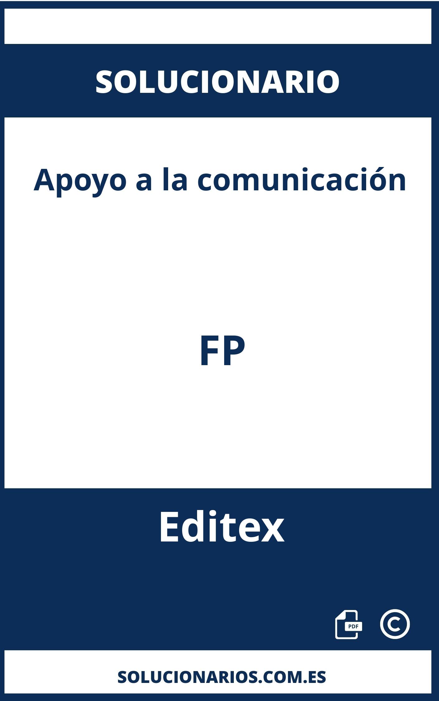 Solucionario Apoyo a la comunicación FP Editex