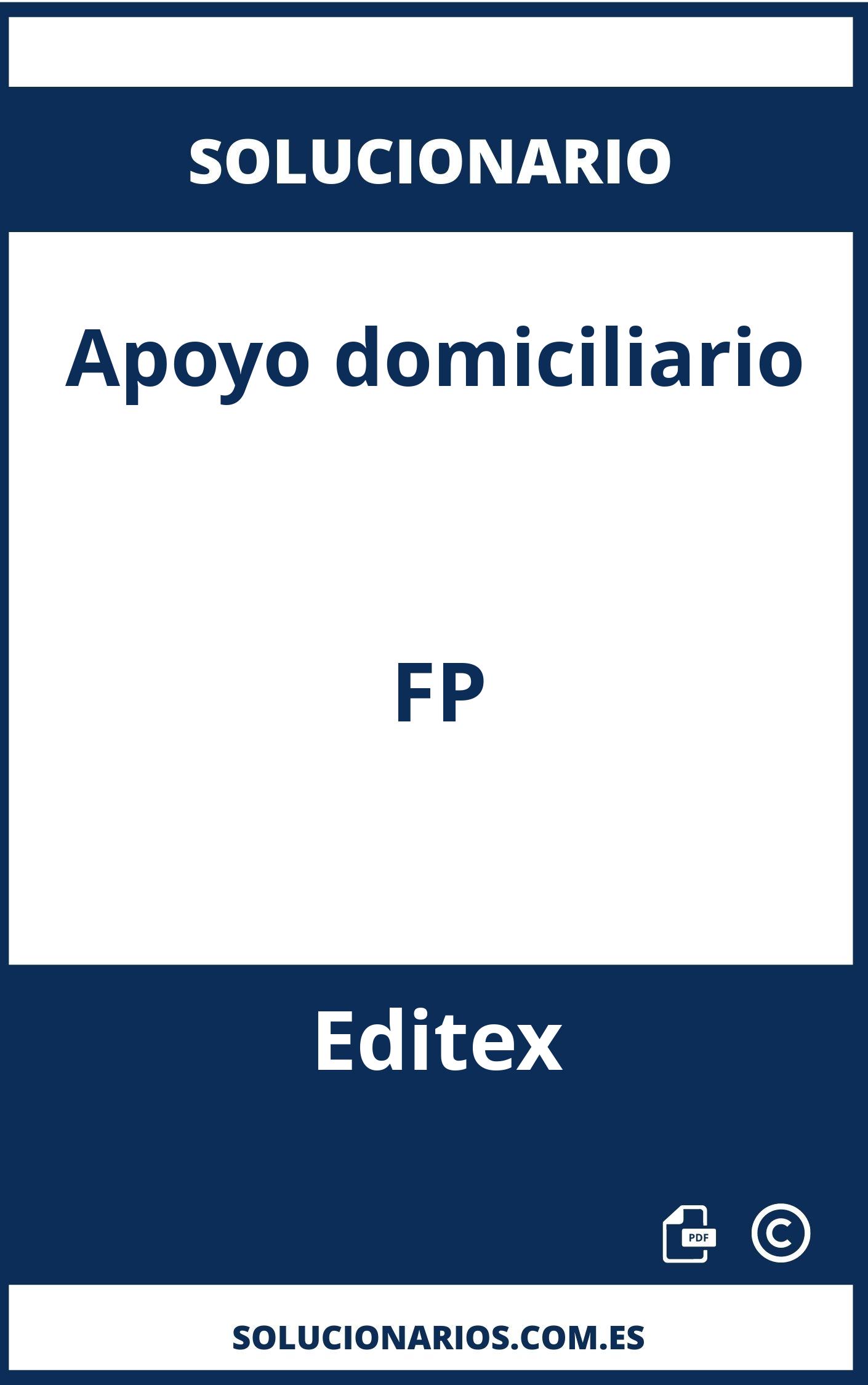 Solucionario Apoyo domiciliario FP Editex