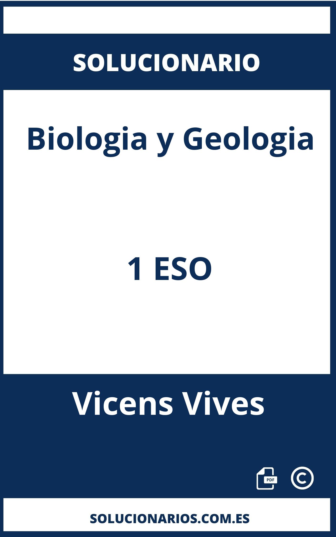 Solucionario Biologia y Geologia 1 ESO Vicens Vives