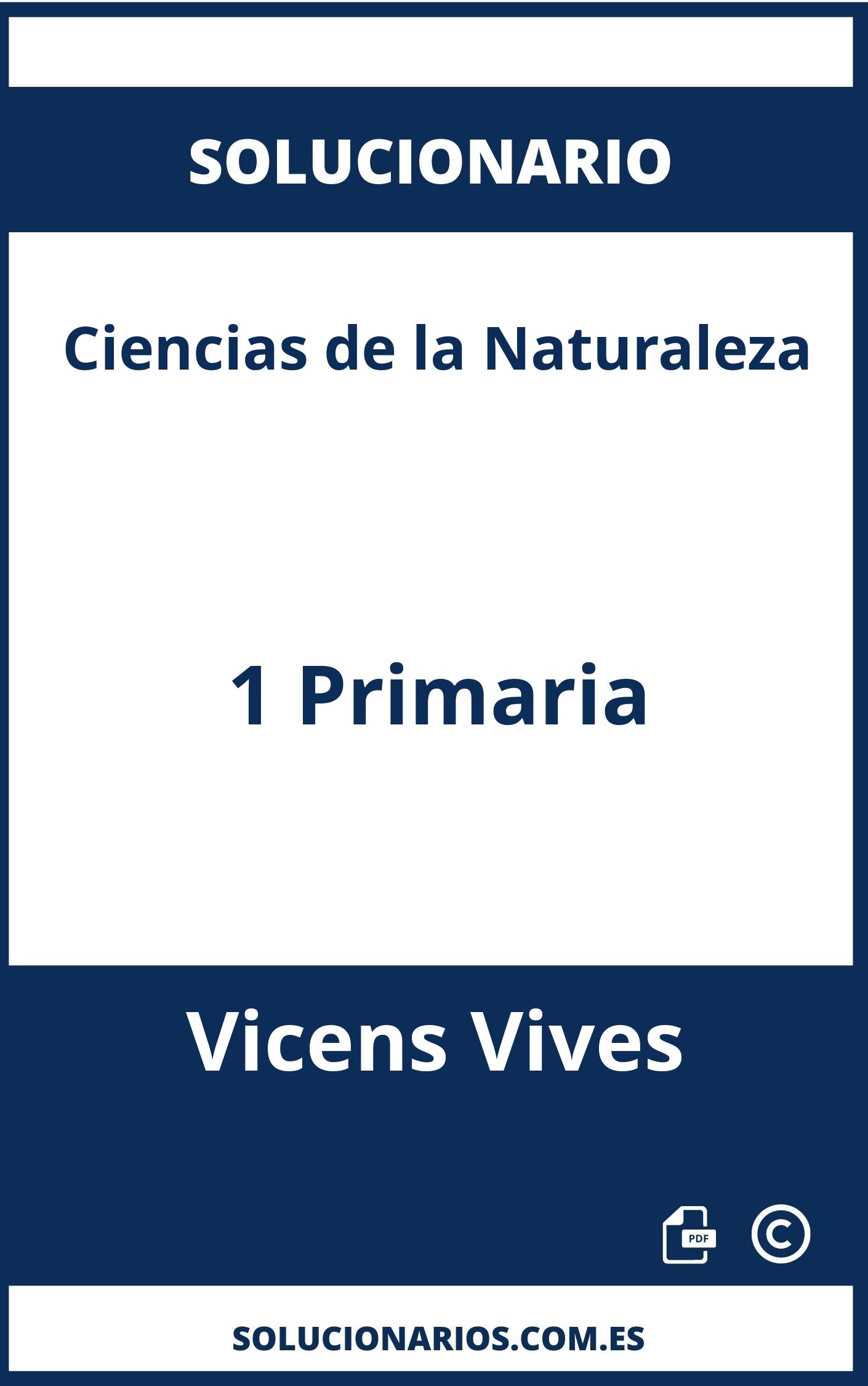 Solucionario Ciencias de la Naturaleza 1 Primaria Vicens Vives