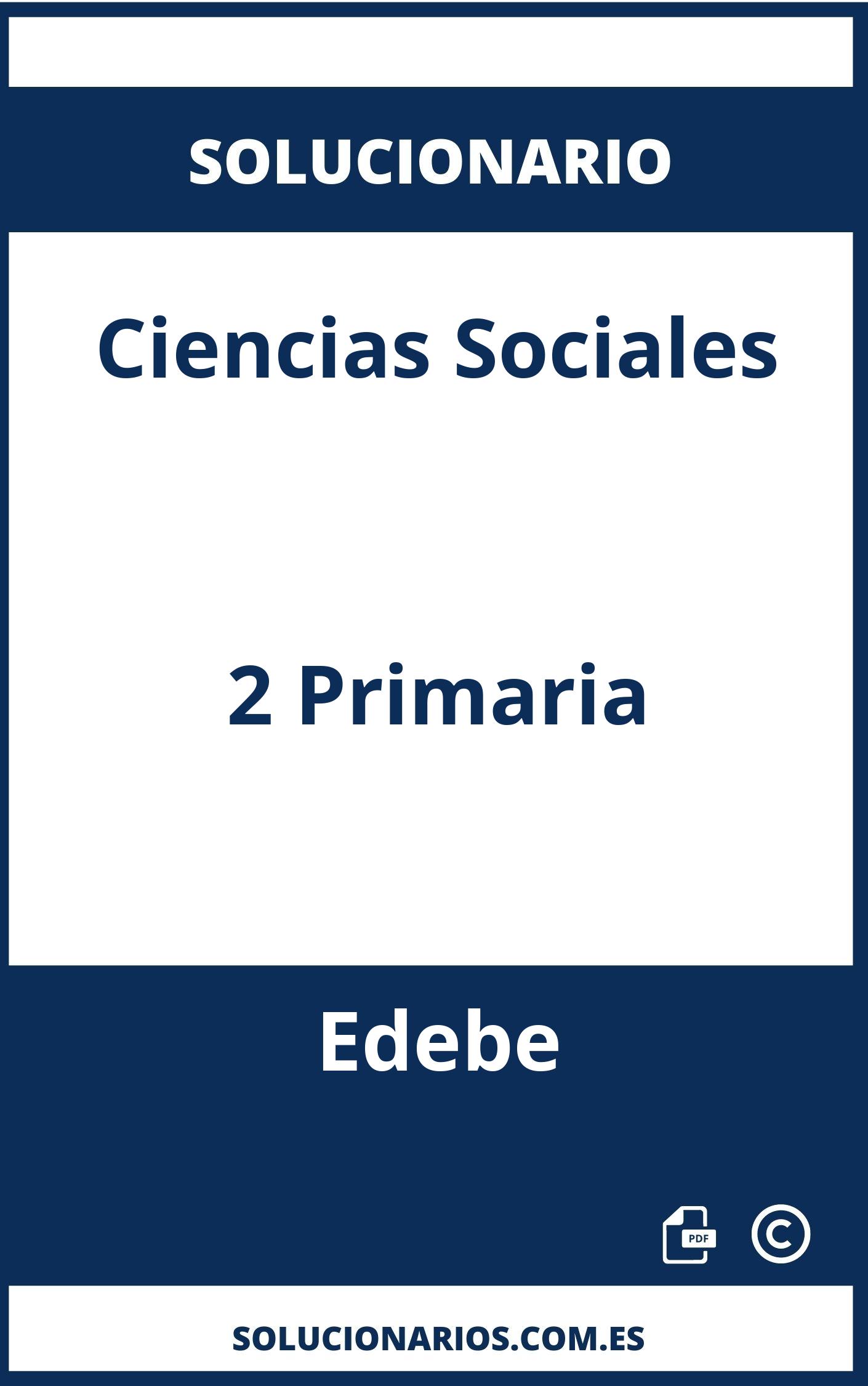 Solucionario Ciencias Sociales 2 Primaria Edebe