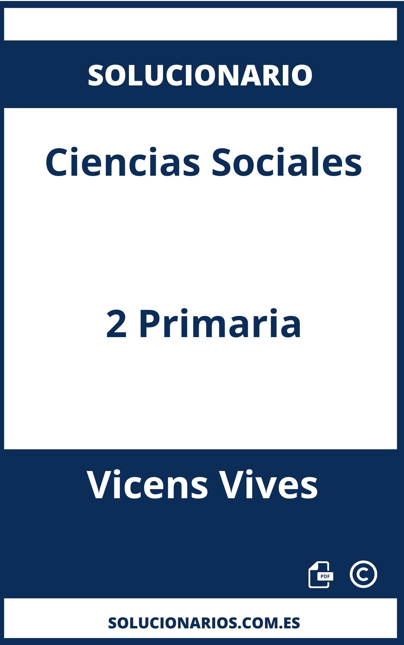 Solucionario Ciencias Sociales 2 Primaria Vicens Vives