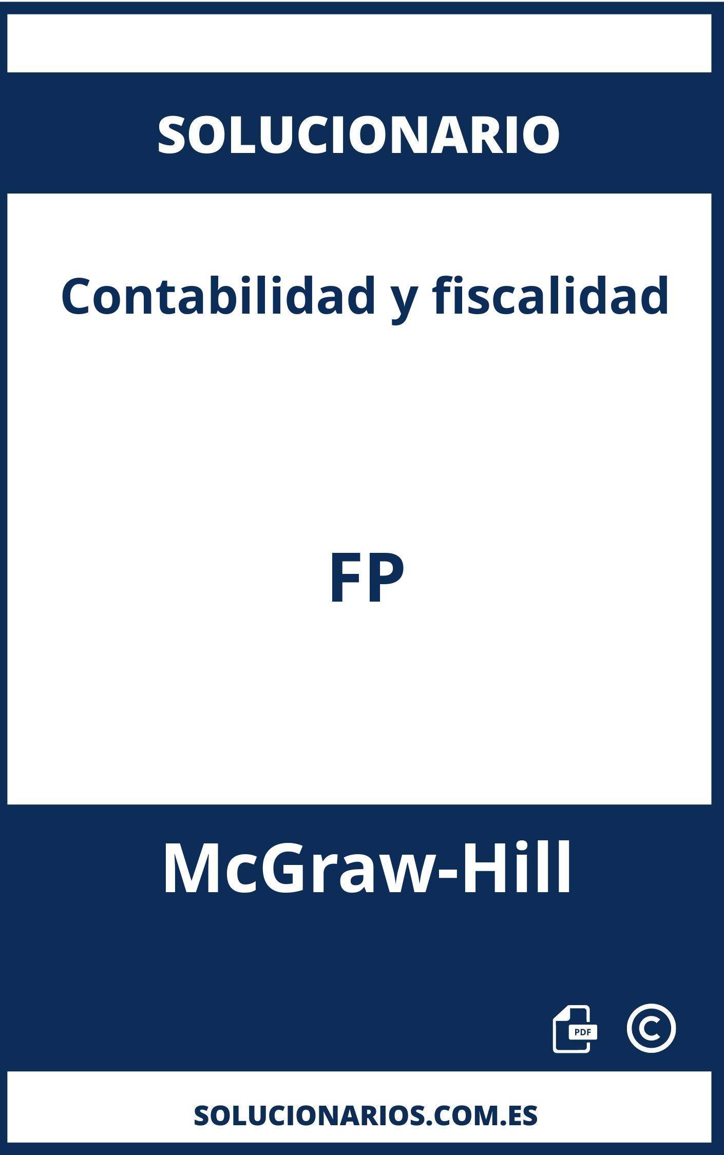 Solucionario Contabilidad y fiscalidad FP McGraw-Hill