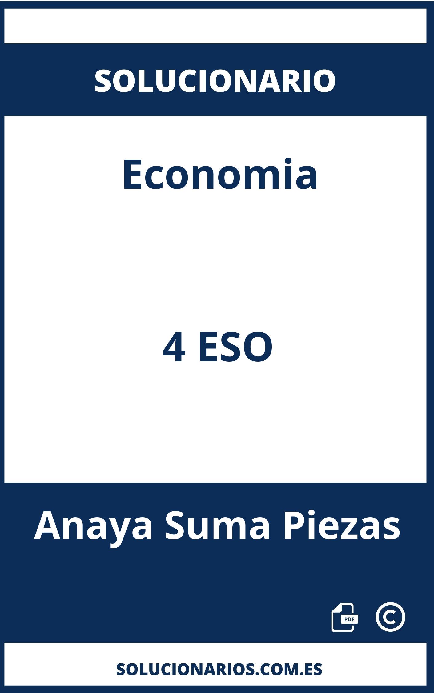 Solucionario Economia 4 ESO Anaya Suma Piezas