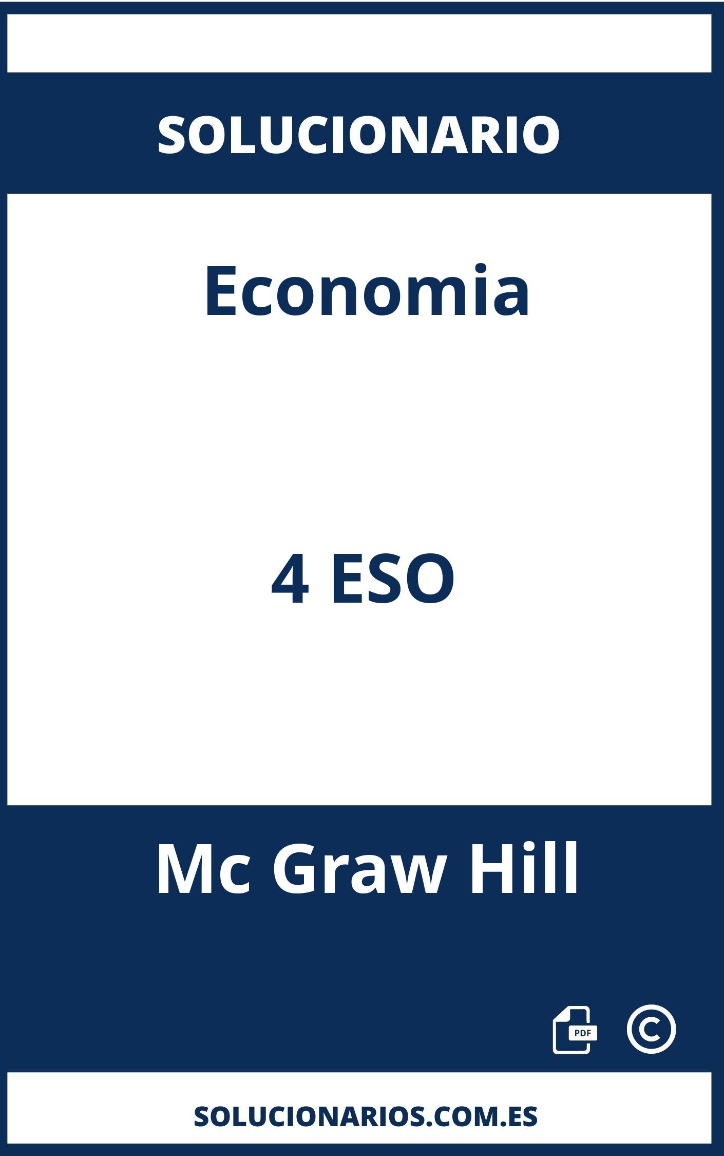Solucionario Economia 4 ESO Mc Graw Hill
