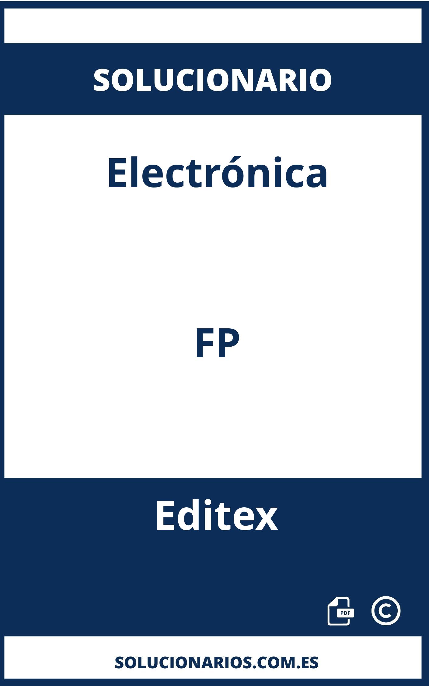 Solucionario Electrónica FP Editex