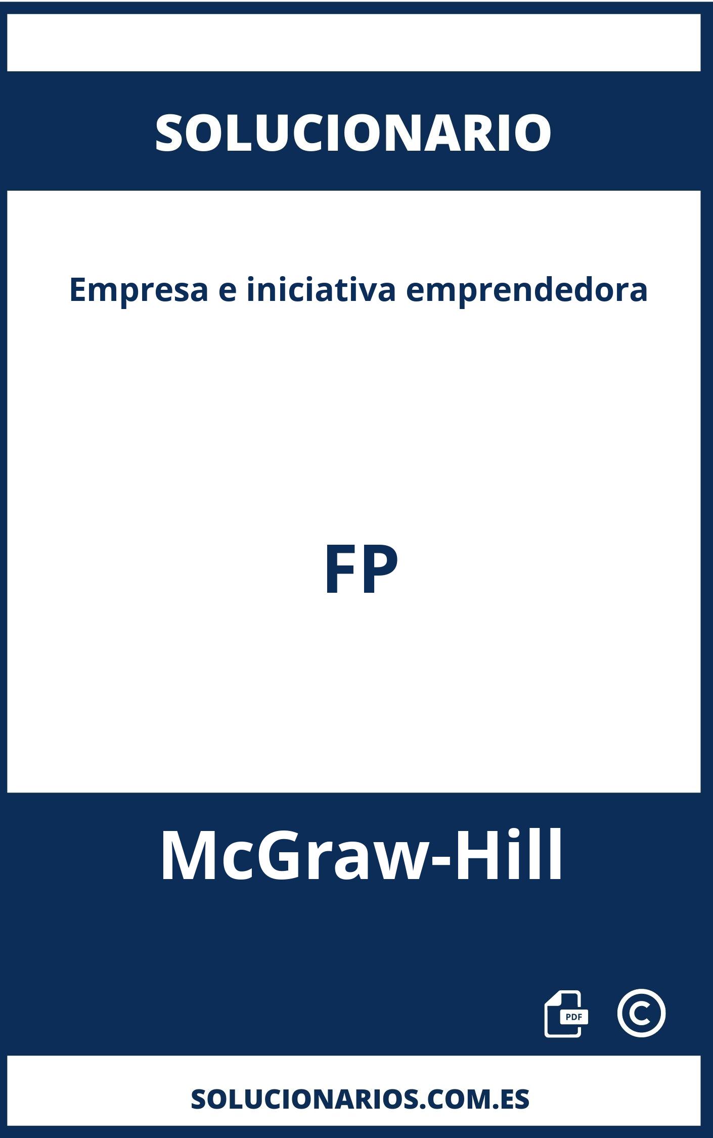 Solucionario Empresa e iniciativa emprendedora FP McGraw-Hill