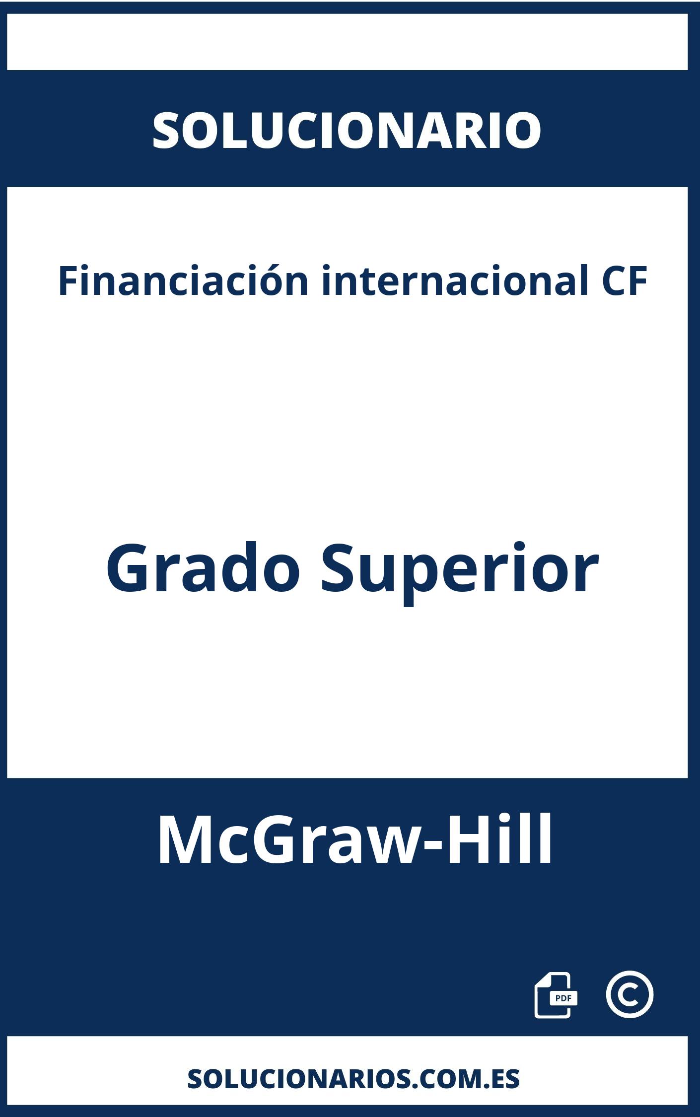 Solucionario Financiación internacional CF Grado Superior McGraw-Hill