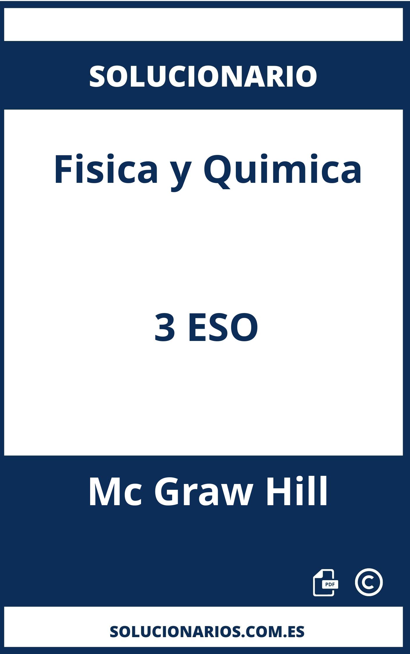Solucionario Fisica y Quimica 3 ESO Mc Graw Hill