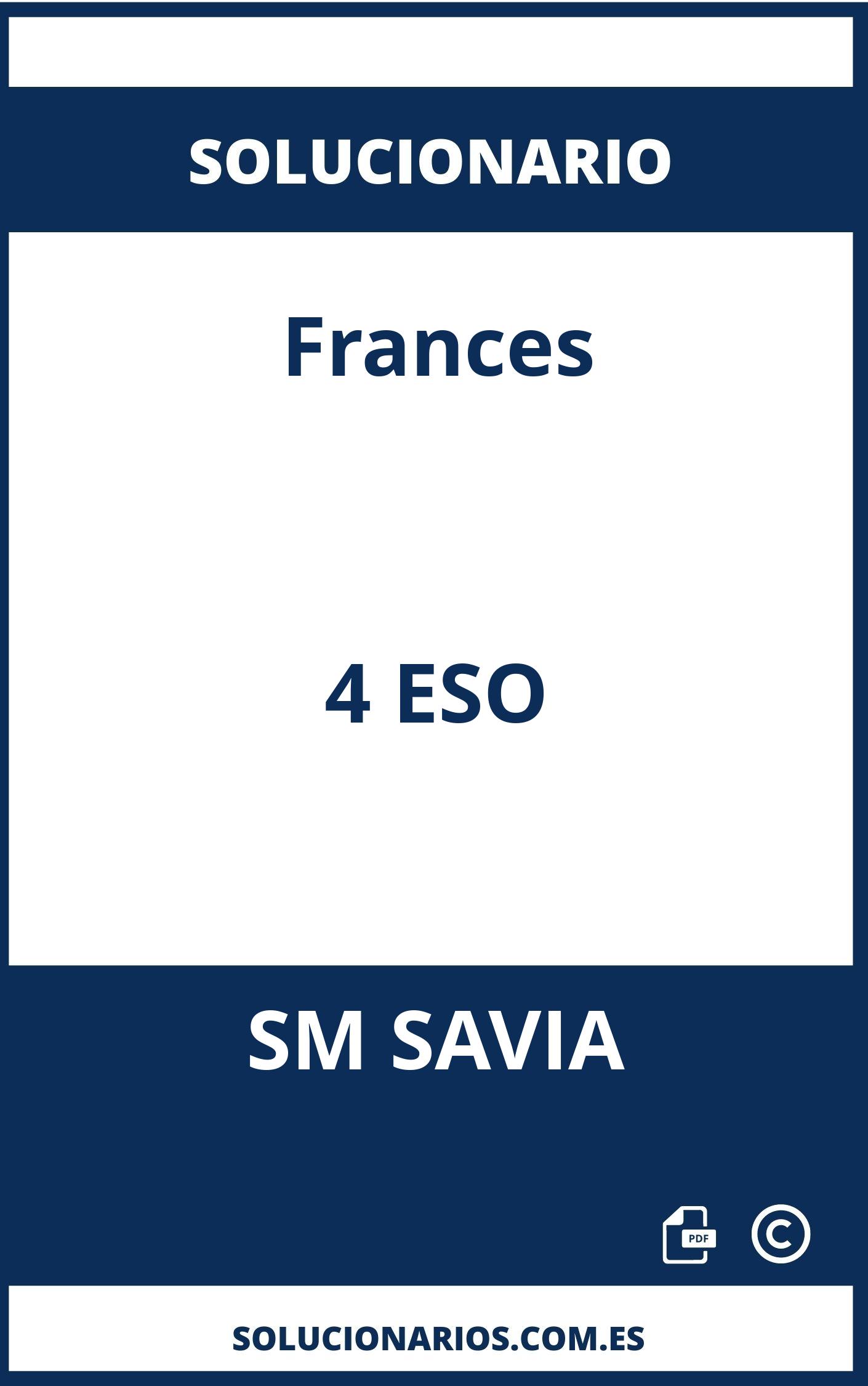 Solucionario Frances 4 ESO SM SAVIA