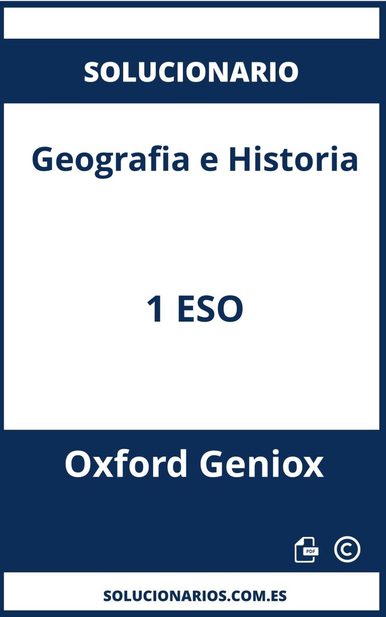 DESCARGAR PDF - ABRIR | Solucionario De Geografia E Historia 1 ESO ...