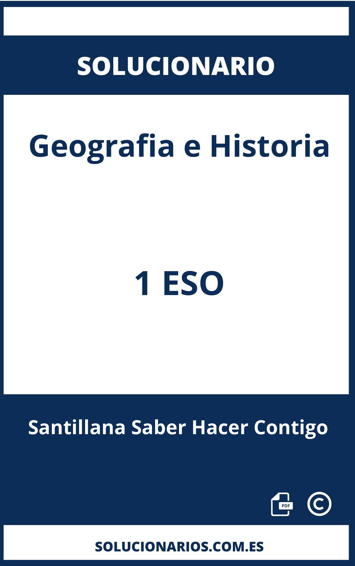 Solucionario Geografia e Historia 1 ESO Santillana Saber Hacer Contigo