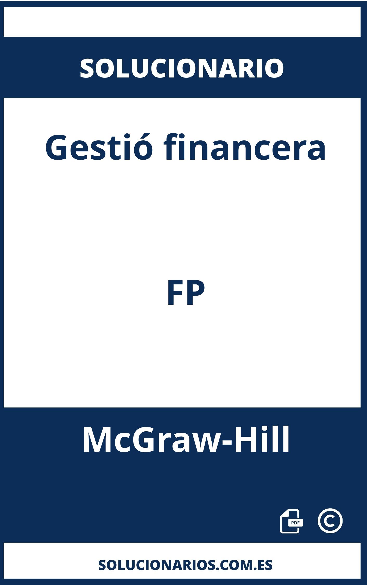 Solucionario Gestió financera FP McGraw-Hill