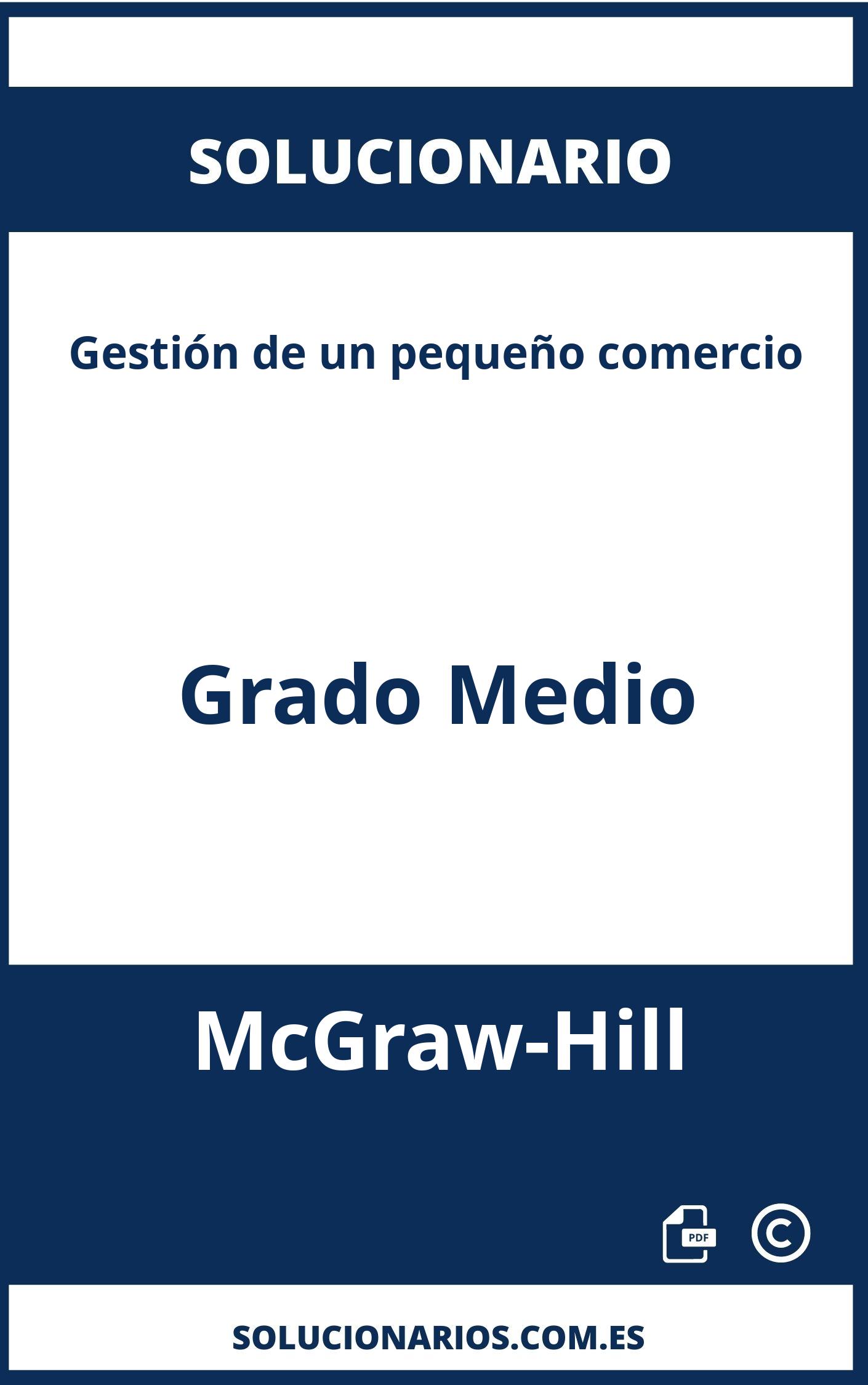 Solucionario Gestión de un pequeño comercio Grado Medio McGraw-Hill