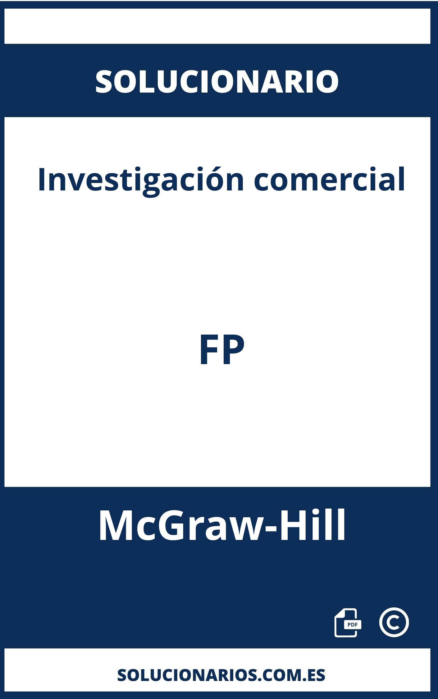 Solucionario Investigación comercial FP McGraw-Hill