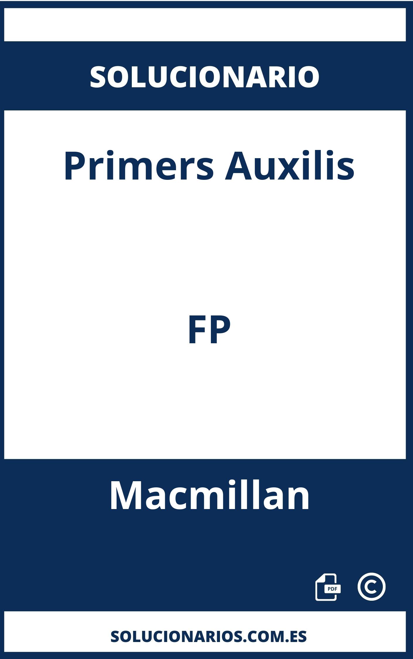 Solucionario Primers Auxilis FP Macmillan