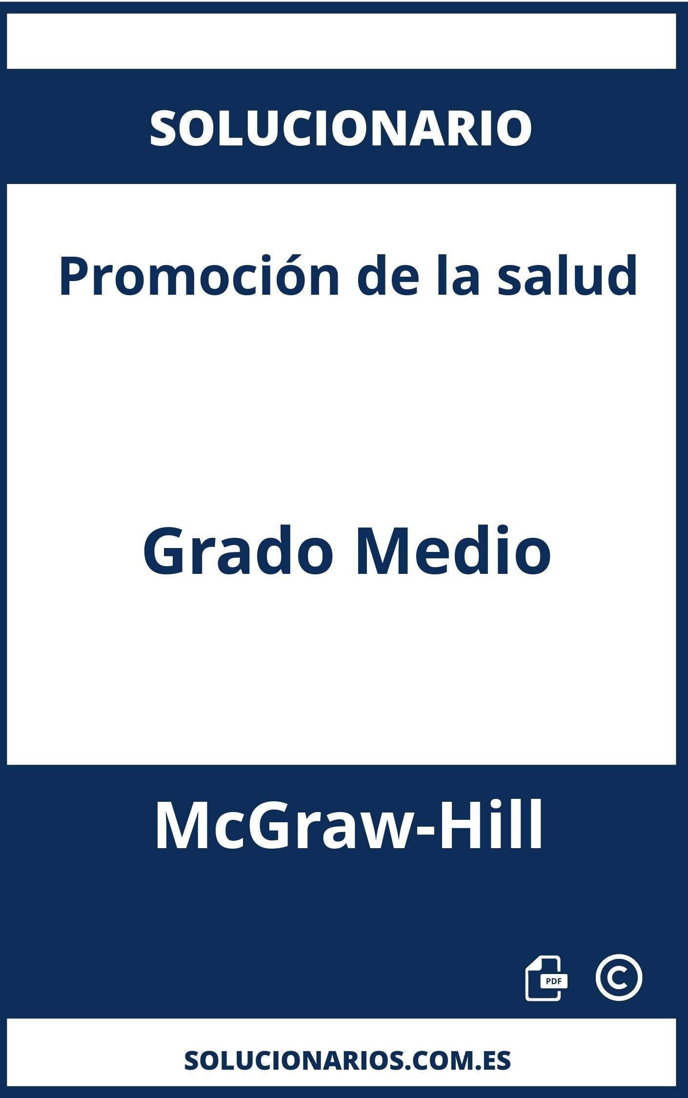 Solucionario Promoción de la salud Grado Medio McGraw-Hill