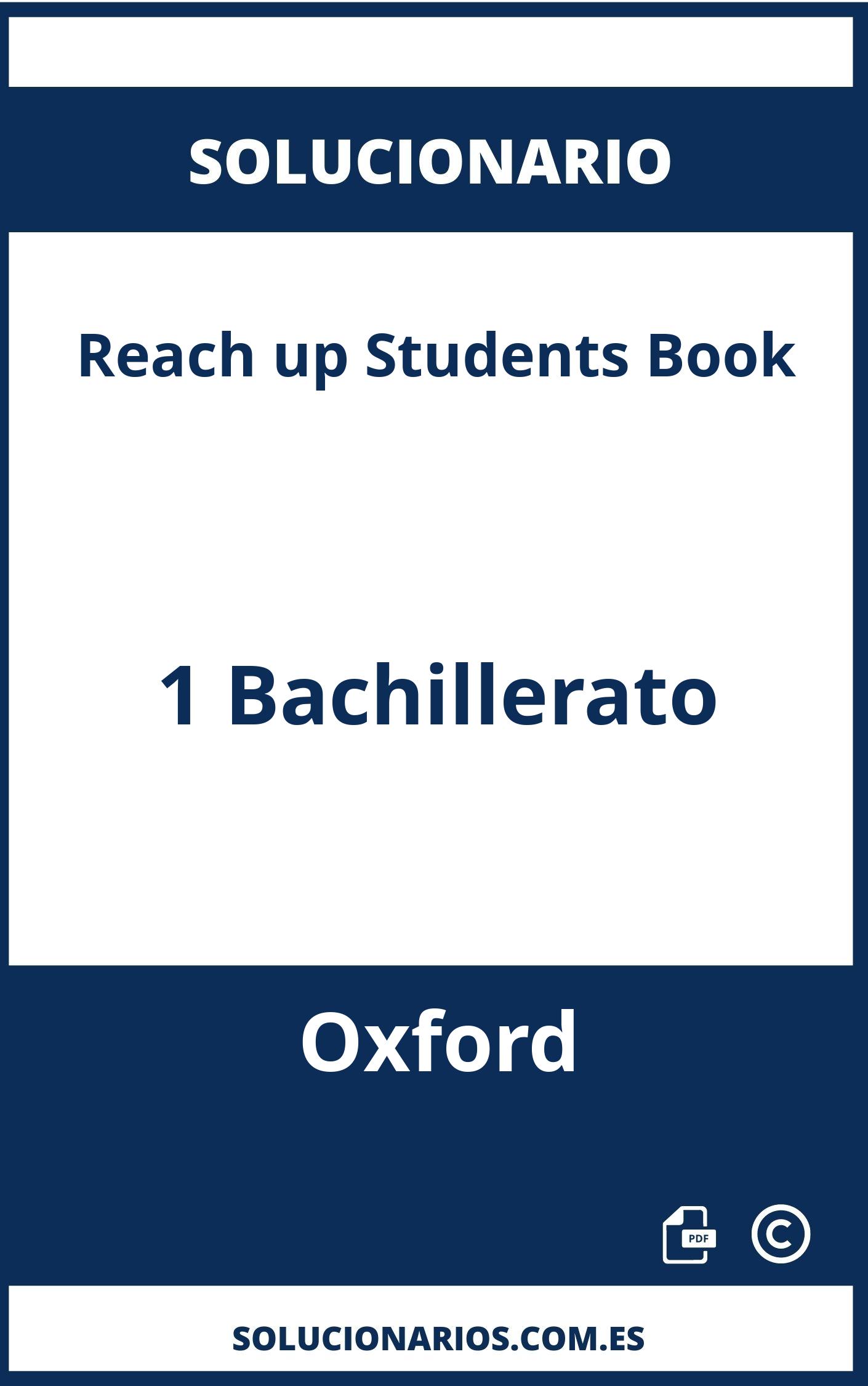 Solucionario Reach up Students Book 1 Bachillerato Oxford