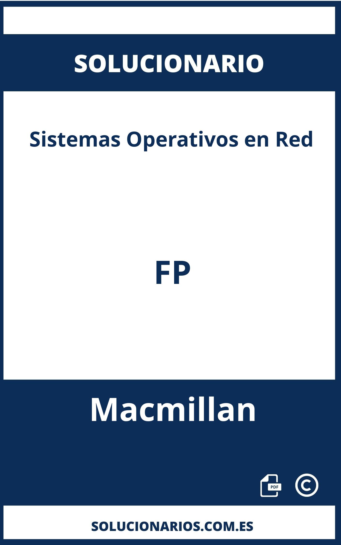 Solucionario Sistemas Operativos en Red FP Macmillan