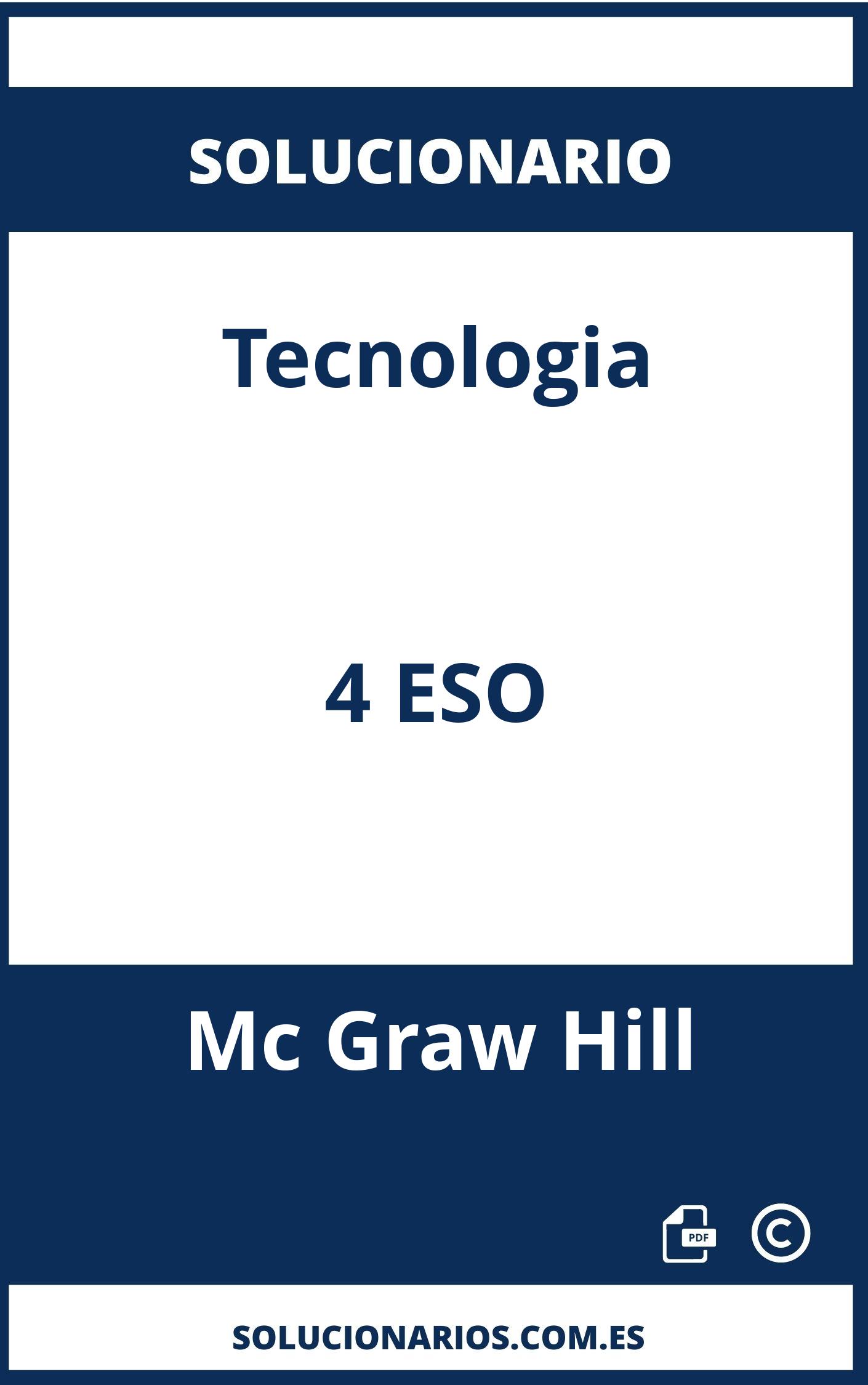Solucionario Tecnologia 4 ESO Mc Graw Hill