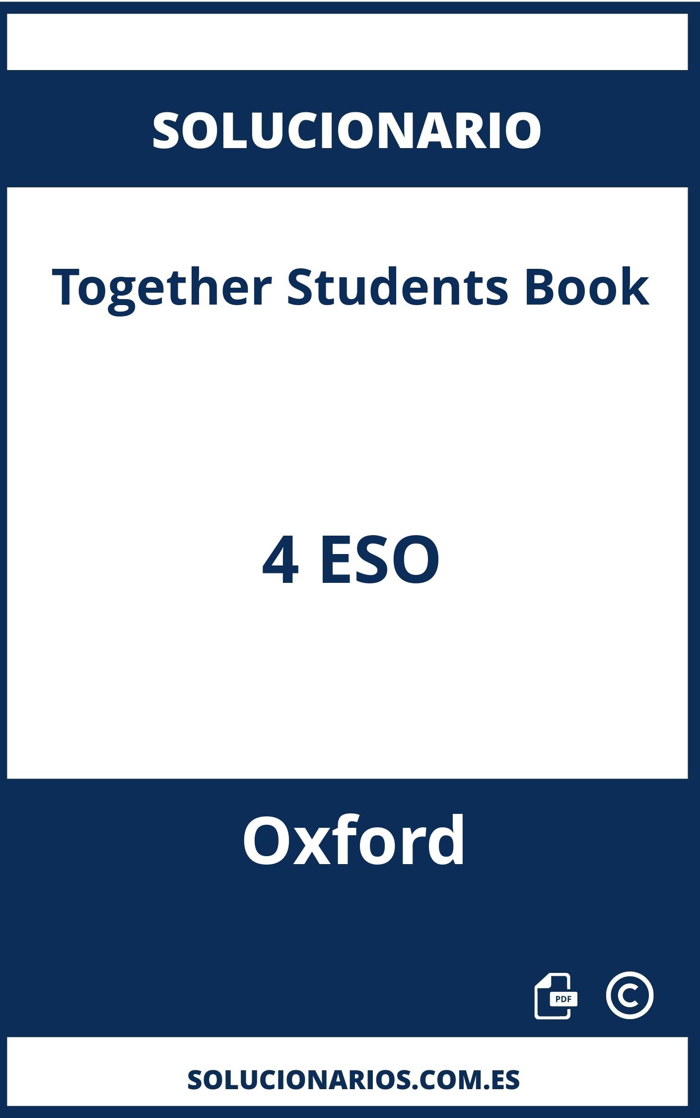 Solucionario Together Students Book 4 ESO Oxford