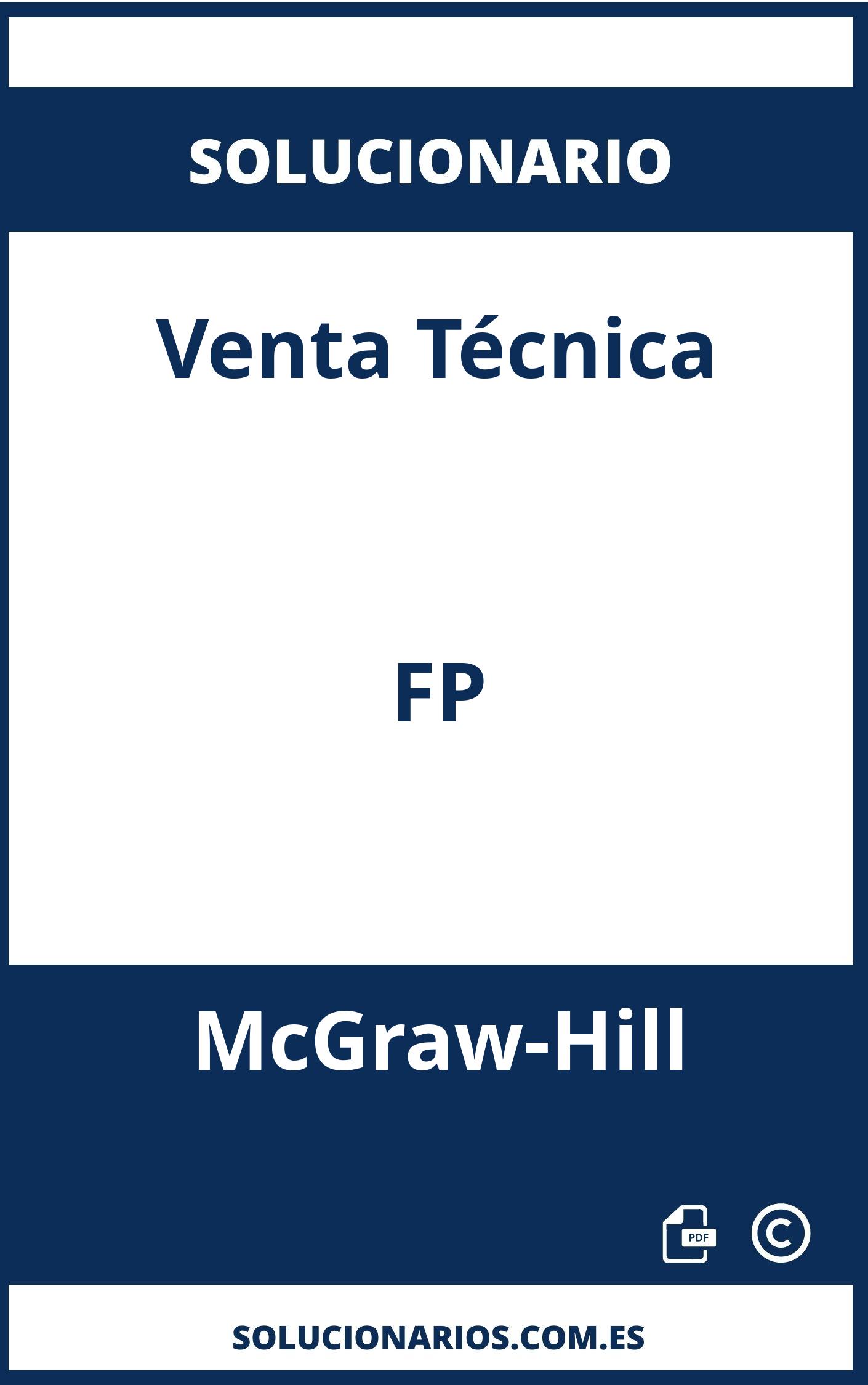 Solucionario Venta Técnica FP McGraw-Hill